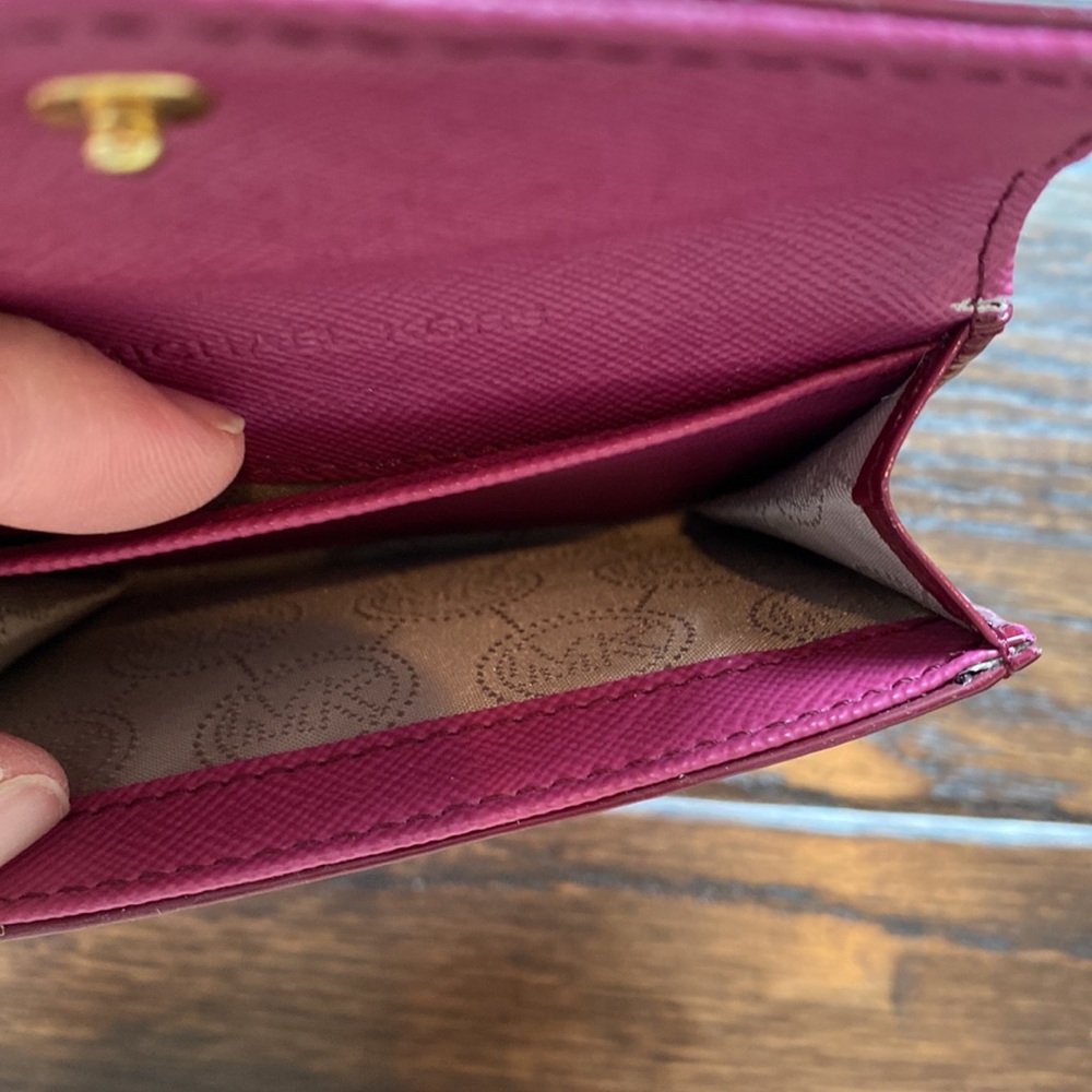 Michael Kors Maroon Mini Wallet - image 4